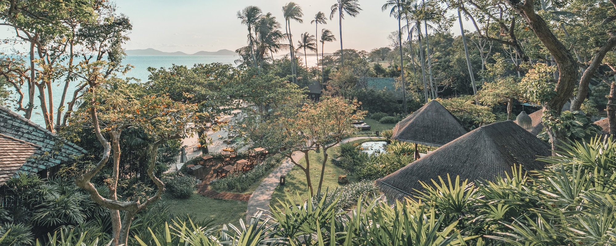 Kamalaya Koh Samui grounds and coastline