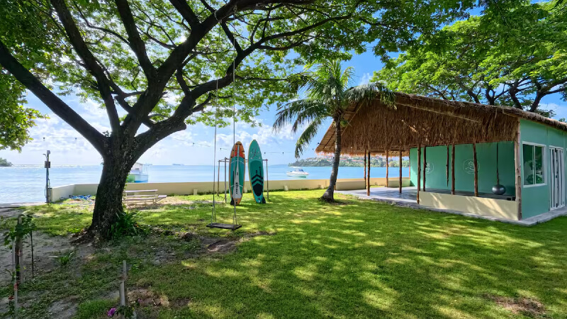 All Yoga Training shala and beach in Phuket