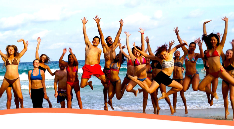 All Yoga Training beachfront practice in Bali